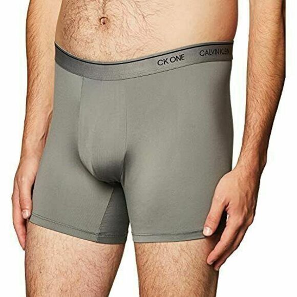 Calvin Klein NB2226021 Men's Size M Gray Sky CK One Microfiber Boxer Briefs - Picture 5 of 6